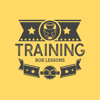 Boxing Club Logo Maker for Box Lessons