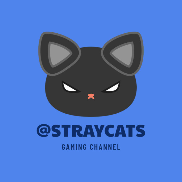 Gaming Channel Avatar Logo Maker with a Black Cat