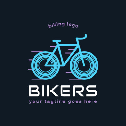 Cycling Logo Maker with a Dynamic Icon
