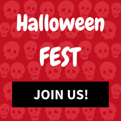Banner Template for a Halloween Fest