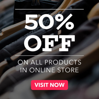 Ad Banner Maker for an Online Clothing Sale