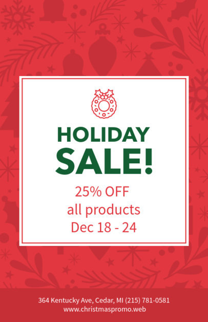 Xmas Flyer Design Maker for a Cool Holiday Sale