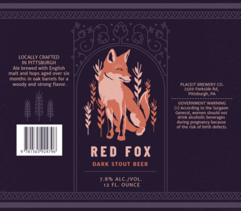 Artistic Beer Label Template with Animal Graphics 768a