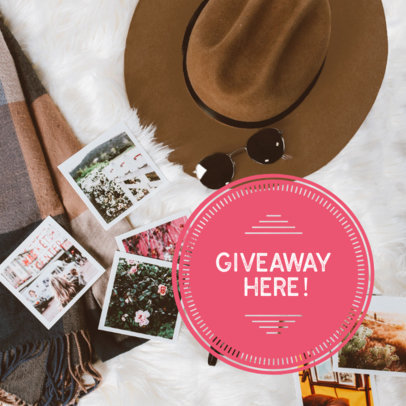 Trendy Ad Banner Maker for a Giveaway