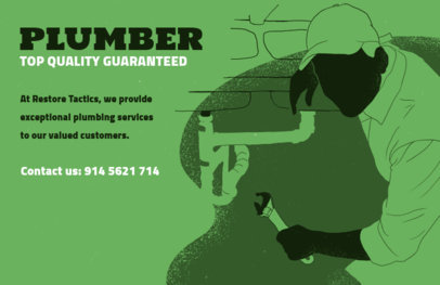 Flyer Design Template for a Top Quality Plumber 716d