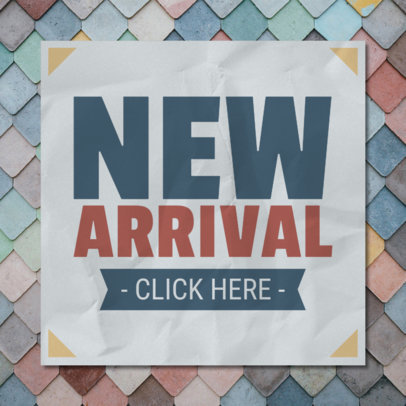 Banner Design Generator for Announcing a New Arrival 