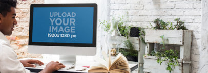 iMac Mockup Template at a Creative Outdoors Office