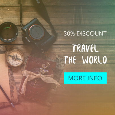 Travel Info Banner Ad Maker 