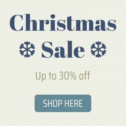 Minimalistic Christmas Sale Banner Creator 