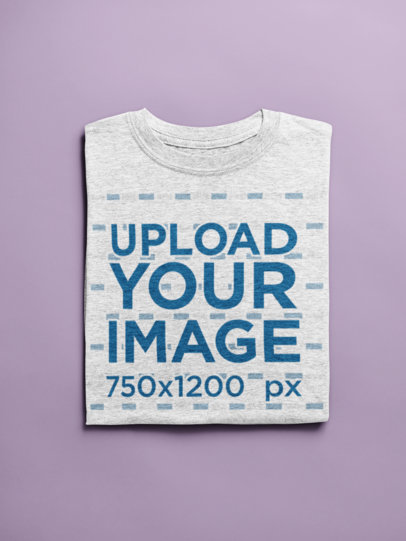 Mockup of a Neatly Folded Tee 24200