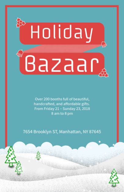 Simple Christmas Flyer Generator for a Holiday Bazaar