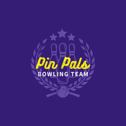 Bowling Logo Design Template for Bowling Teams