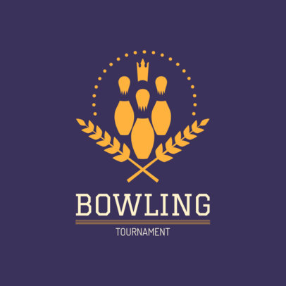 Online Logo Maker for a Bowling Tournament