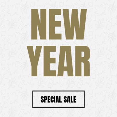 Minimalist Banner Maker for a New Year Sale 