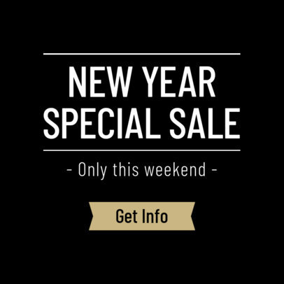 Banner Maker for a New Year Online Ad