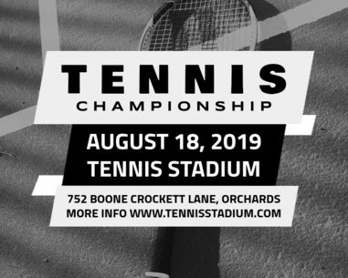 Tennis Championship Vinyl Banner Template 792d