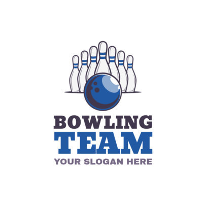 Bowling Logo Maker for a Bowling Team