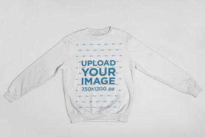 Mockup of a Crewneck Sweater with Extended Sleeves 23839