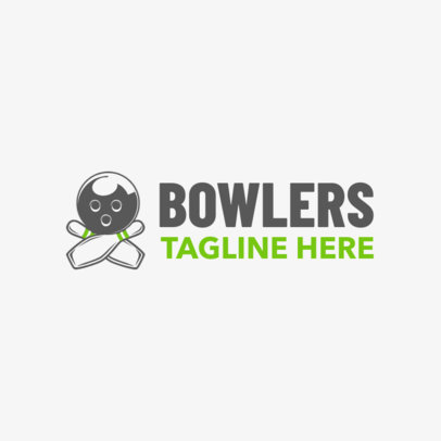 Bowling Logo Maker with Bowling Ball and Pin Graphics