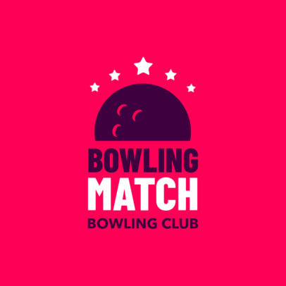 Bowling Logo Generator for a Bowling Club with Bowling Ball Icon