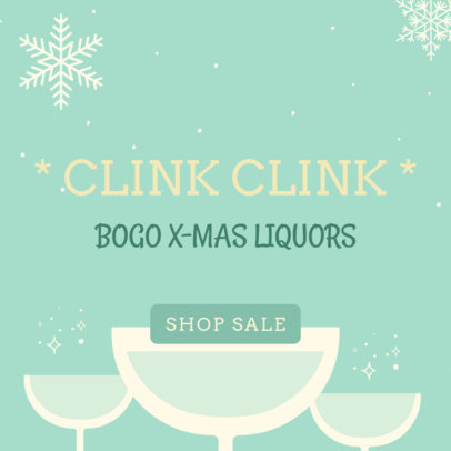 Banner Maker for a Holiday Liquor Sale