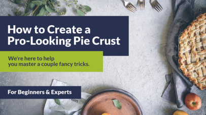 YouTube Thumbnail Design Template for a Recipe YouTube Channel