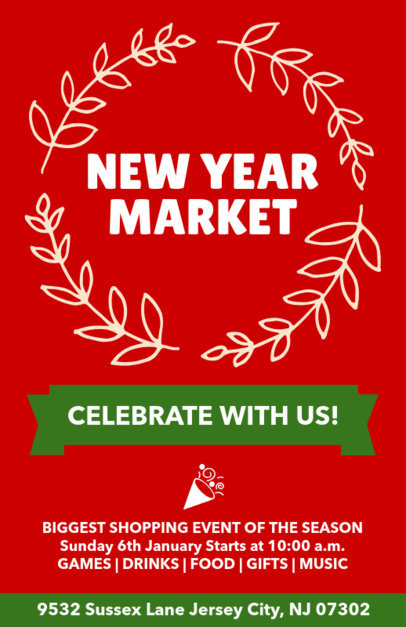 Holiday Flyer Generator for a New Year's Market