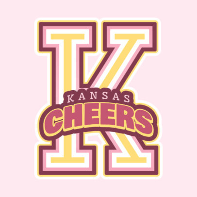 Cheerleading Logo Maker for a Cheerleader Squad