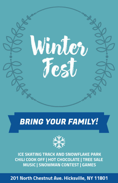 Holiday Flyer Creator for a Winter Festival 