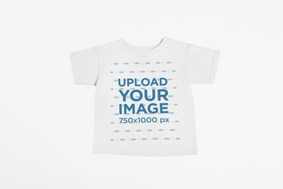 Flat Lay Mockup of a Kids' Tshirt