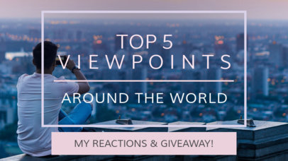 YouTube Thumbnail Maker for a Travel Advice Vlog 