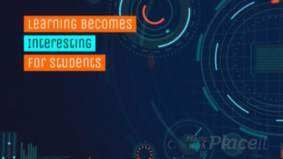Slideshow Video Maker for Tech Videos with Futuristic Graphics 