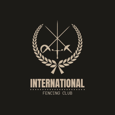 Fencing Logo Maker for an International Fencing Club