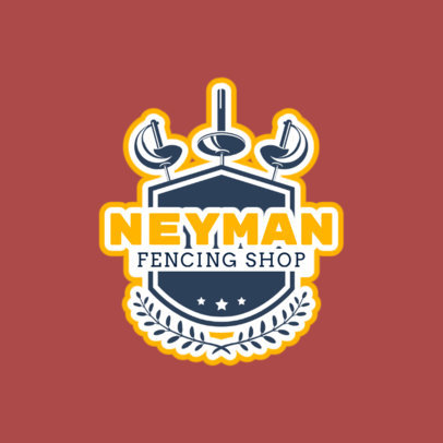 Fencing Logo Maker for a Fencing Shop