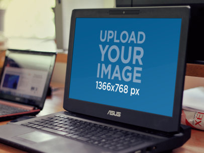 Black Asus Notebook Office