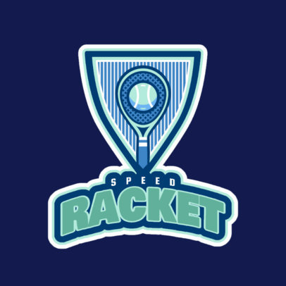 Tennis Logo Generator with Racket Clipart