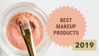 YouTube Thumbnail Maker for a Makeup Product Vlog 