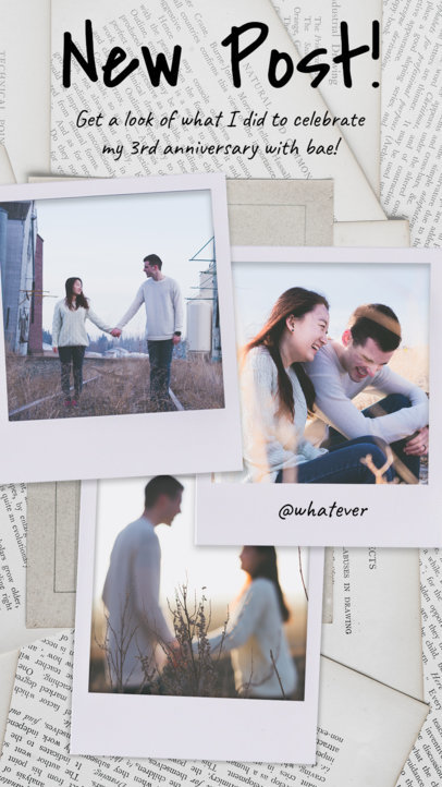 Insta Story Template for a Cute Couple Post