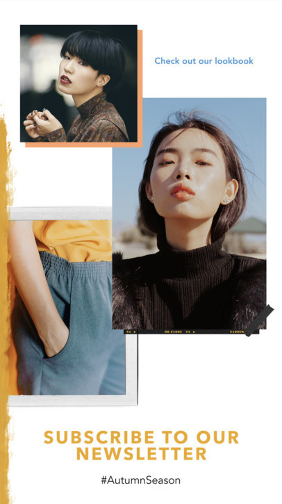 Cool Instagram Story Template for a Fashion Lookbook 968