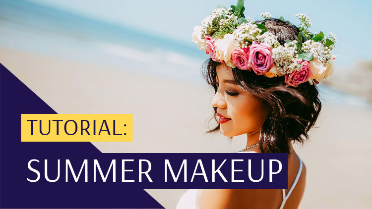 YouTube Thumbnail Maker for a Summer Makeup Tutorial