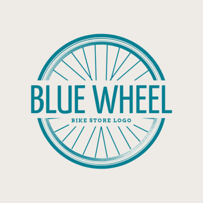 Cycling Logo Maker with a Tire Clipart