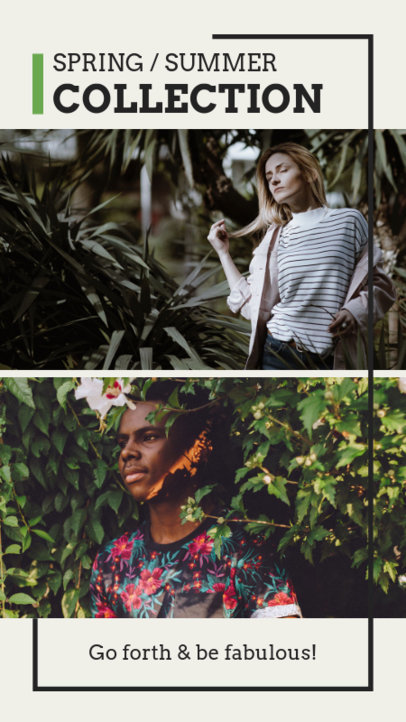 Instagram Story Maker for a Clothing Brand Collection 