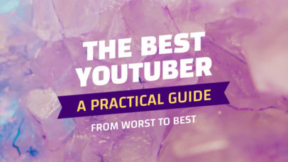 YouTube Thumbnail Design Template for a Vlogger Guide 