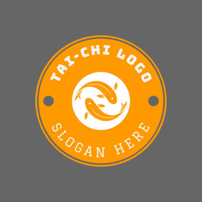 Martial Arts Logo Design Template for Tai Chi Experts