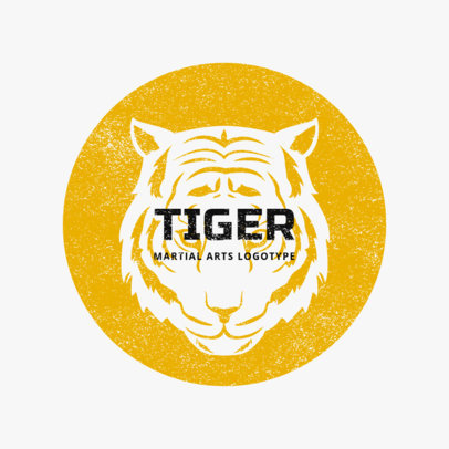 MMA Logo Maker with Tiger Illustrations 