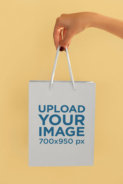 Hand-Held Gift Bag Mockup