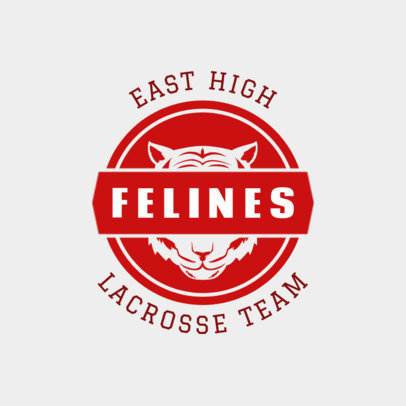 Lacrosse Logo Maker with a Tiger Graphic