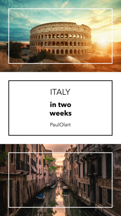 Instagram Story Template for Travel Advice