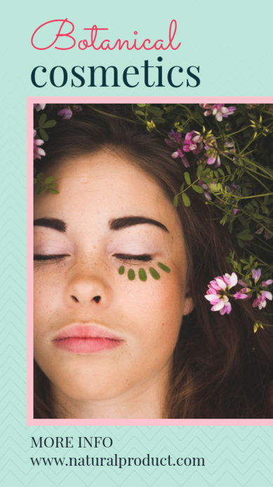 Pretty Insta Story Template for a Cosmetics Brand