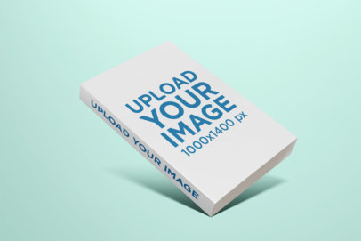 Mockup of a Tilted Book  24496